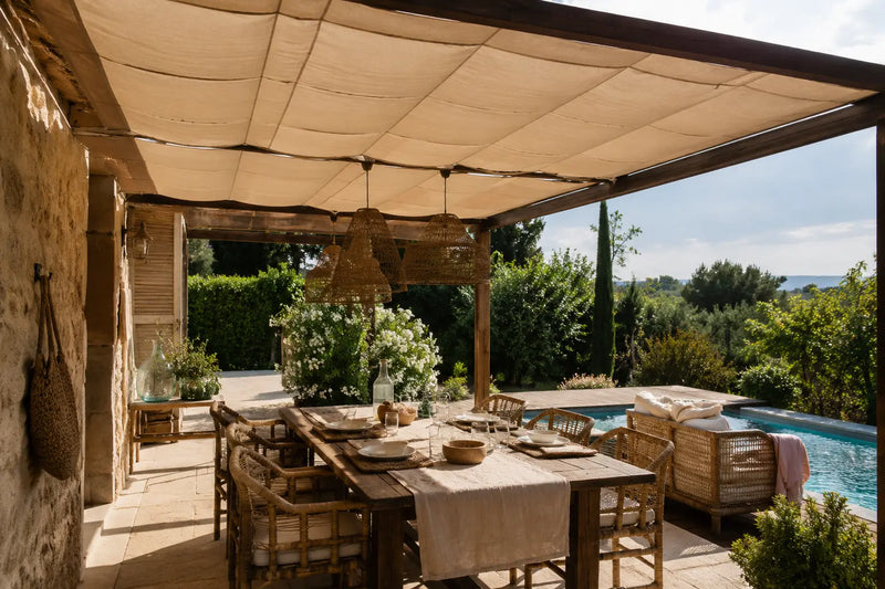 Toile de pergola sur mesure : créer une terrasse ombragée