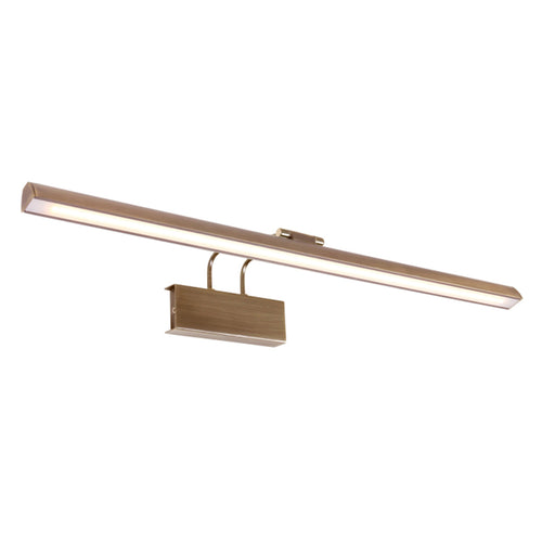 Applique murale dorée LED orientable en métal brossé – 60 cm