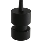 Applique murale noire en métal avec port USB et bras flexible – H33 cm