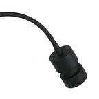 Applique murale noire en métal avec port USB et bras flexible – H33 cm