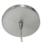 Suspension tambour tissu noir intérieur doré en métal brossé – Ø50 cm