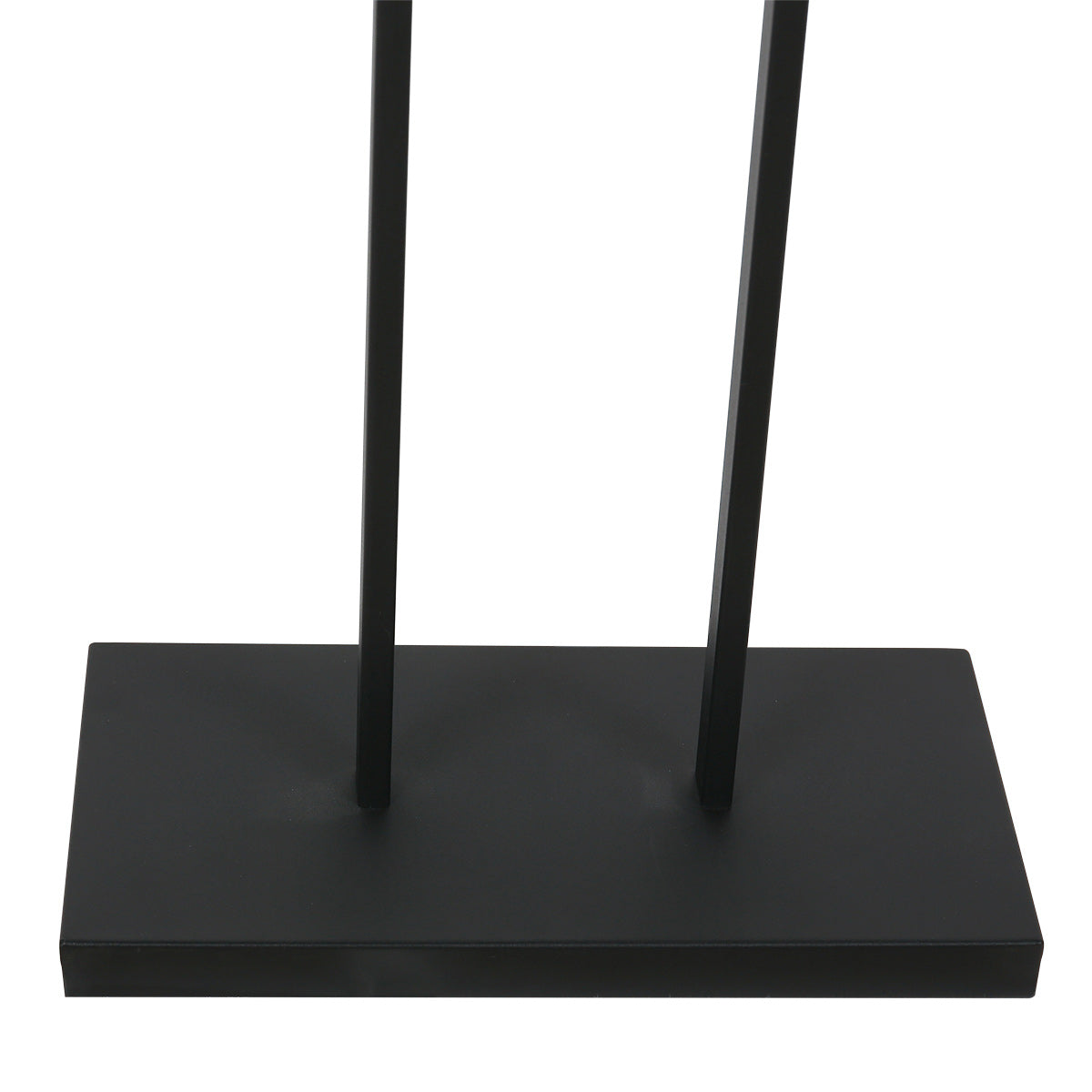 Lampadaire métal noir abat-jour tissu cylindrique noir doré – H160 cm