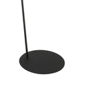 Lampadaire en métal noir bras coudé et abat-jour blanc – H173 cm