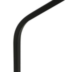 Lampadaire en métal noir bras déporté abat-jour écru – H173 cm