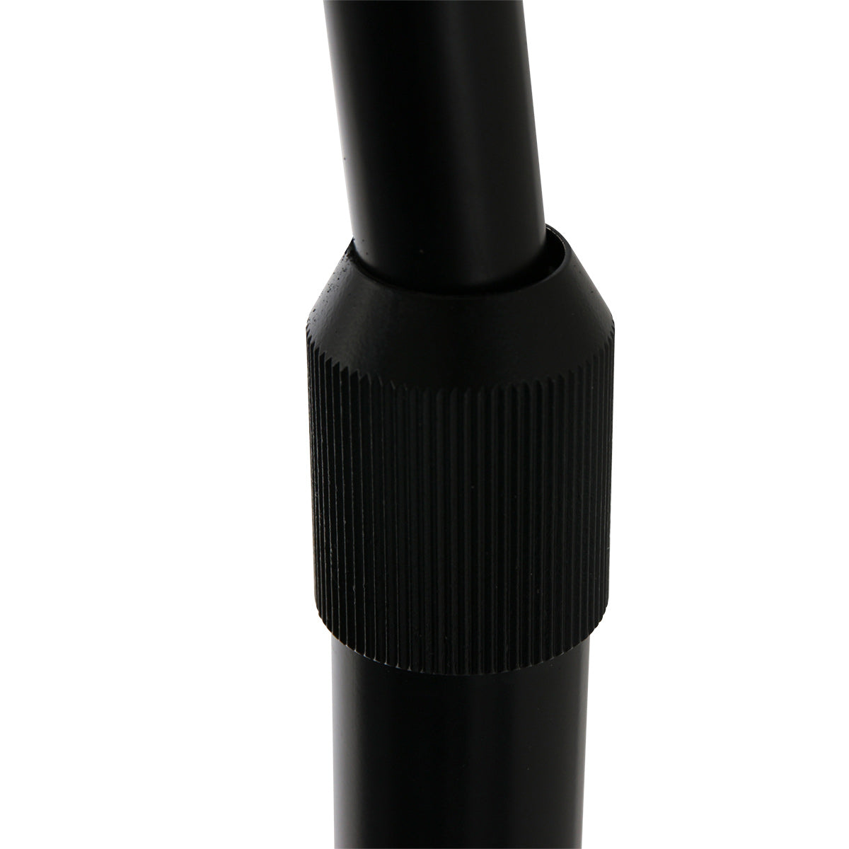 Lampadaire arqué en métal noir abat-jour dôme verre fumé – H230 cm