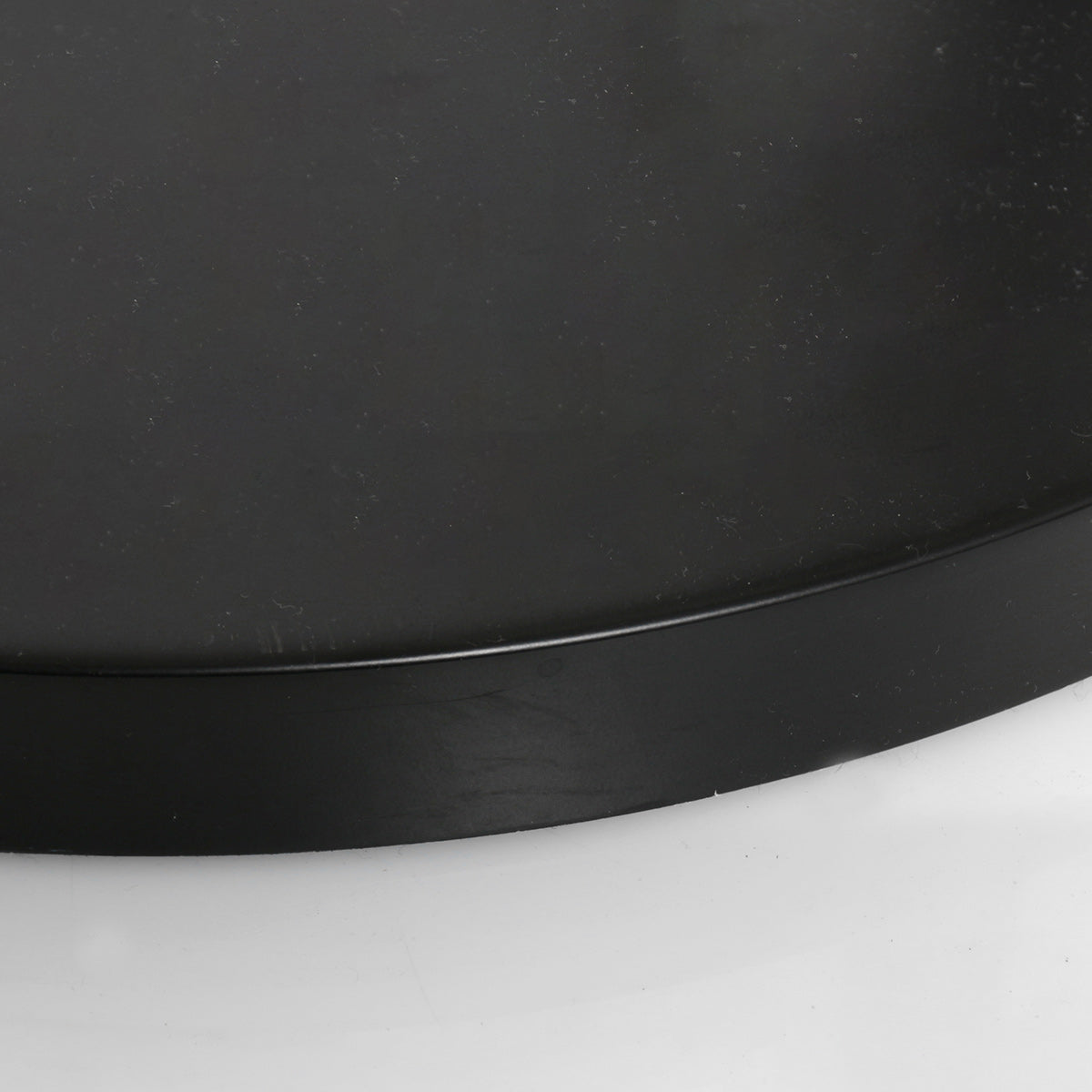 Lampadaire arqué en métal noir abat-jour dôme verre fumé – H230 cm
