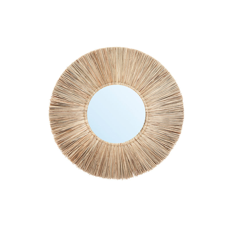 Miroir en herbe Alang Alang rond 50 cm