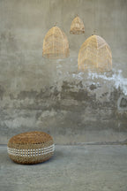 Suspension dôme en rotin tressé naturel – Ø40 cm