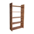 Étagère en bois recyclé marron à montants épais – 100x37 cm
