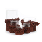 Bougeoir en velours bordeaux 8 cm – Oh My Gee S