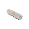 Nappe carrée en lin beige 150x150 cm