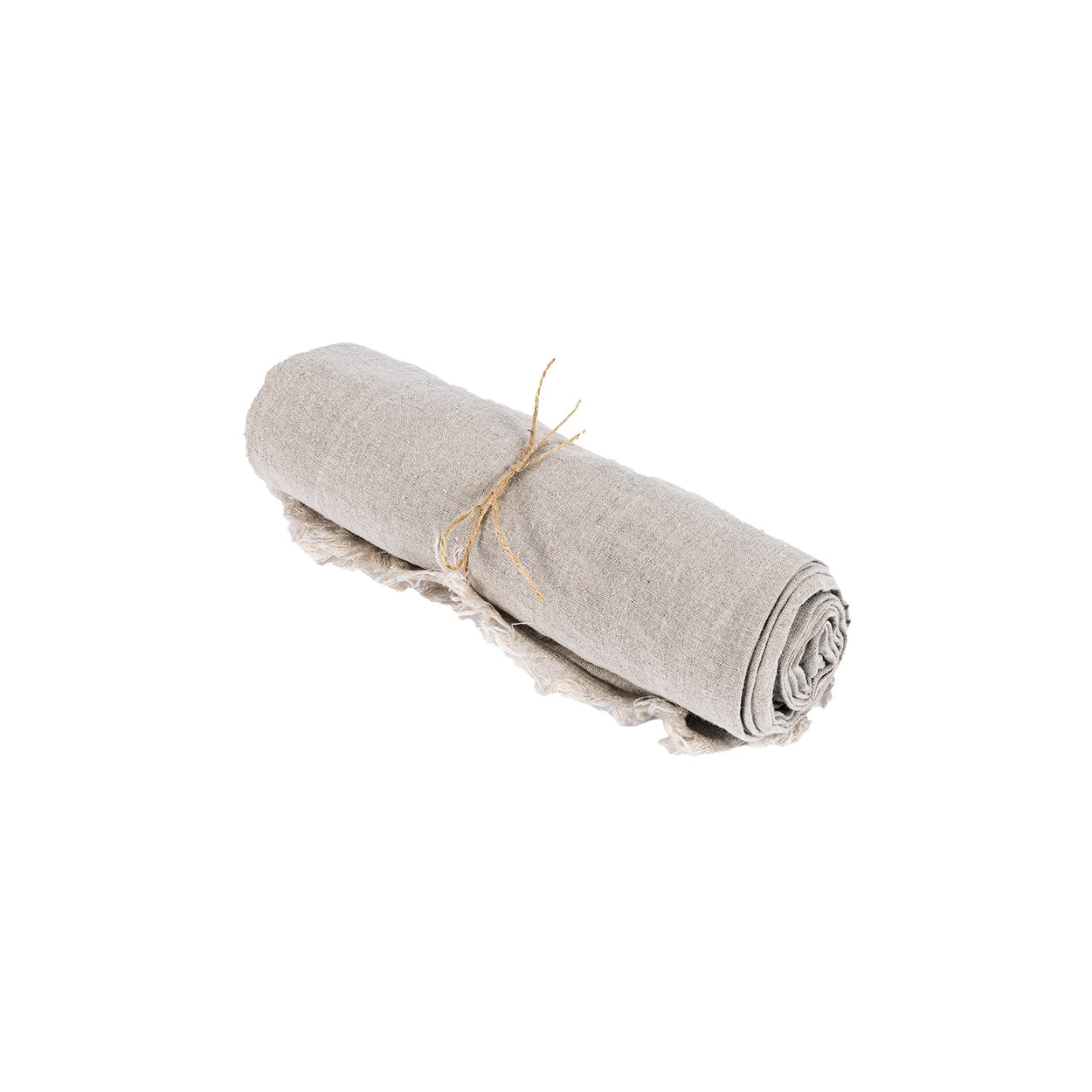 Nappe carrée en lin beige 150x150 cm