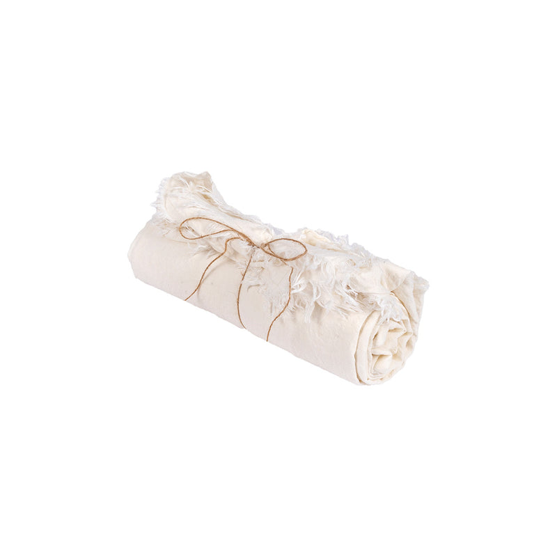 Nappe en lin blanc 150x250 cm pour table à manger