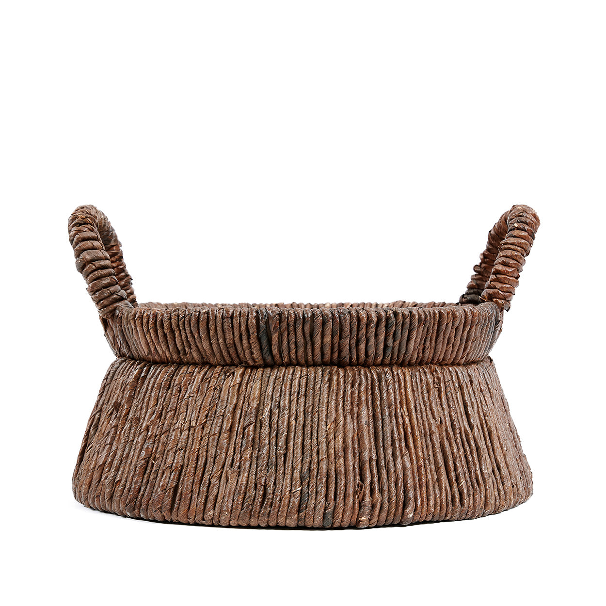 Panier en feuille de bananier tressé 42x26 cm