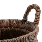 Panier en feuille de bananier tressé 42x26 cm