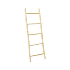 Échelle décorative en teck naturel – Structure asymétrique – H165 cm