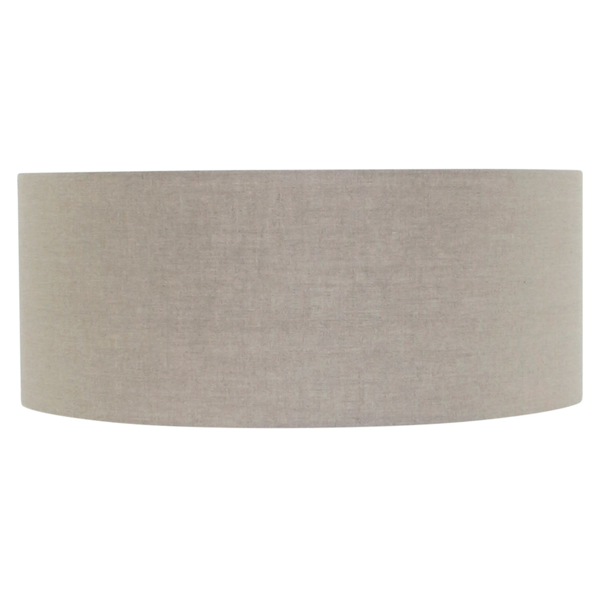 Abat-jour cylindrique en lin beige grisé pour lampe E27 – Ø50 cm