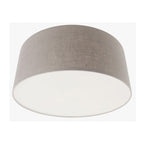 Abat-jour cylindrique en lin beige grisé pour lampe E27 – Ø50 cm