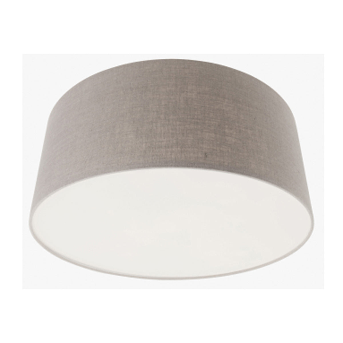 Abat-jour cylindrique en lin beige grisé pour lampe E27 – Ø50 cm