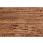 Console en bois recyclé clair avec étagère – 140x30 cm
