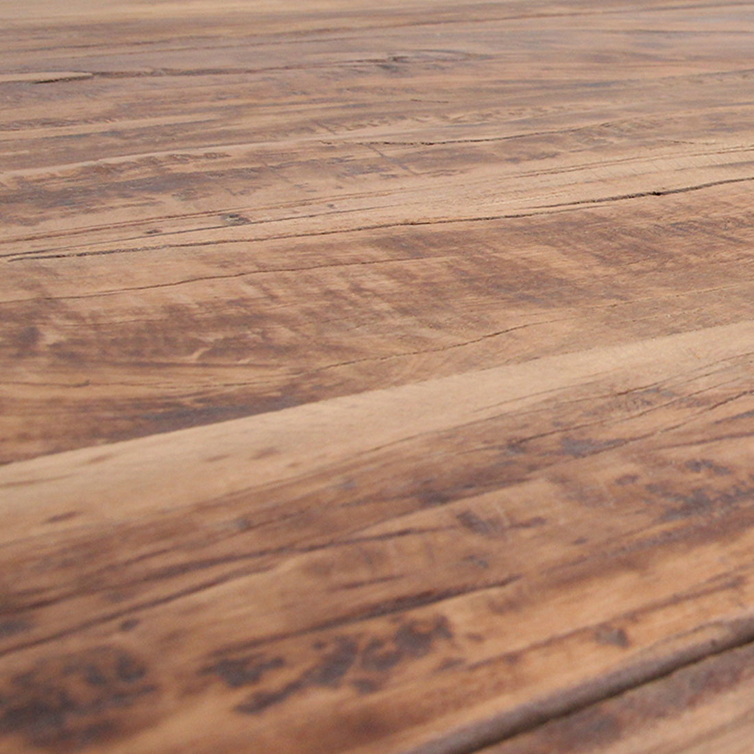 Table à manger en teck recyclé FSC rustique – 200x90 cm