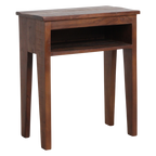 Table de chevet en bois recyclé marron niche ouverte – 50x30 cm