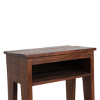 Table de chevet en bois recyclé marron niche ouverte – 50x30 cm