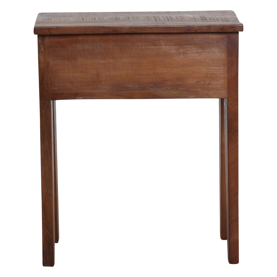 Table de chevet en bois recyclé marron niche ouverte – 50x30 cm