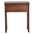 Table de chevet en bois recyclé marron niche ouverte – 50x30 cm