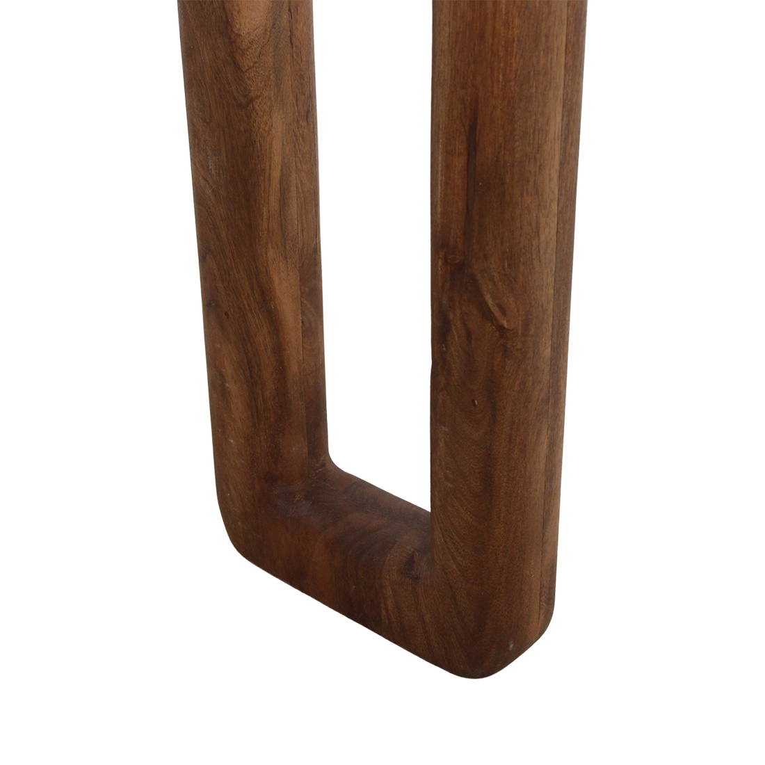 Console murale en bois de manguier brun pieds sculptés – 140x35 cm