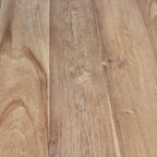 Table à manger en teck recyclé clair pieds arrondis – 200x100 cm
