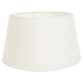 Abat-jour cylindrique en tissu crème pour intérieur, diamètre 30 cm