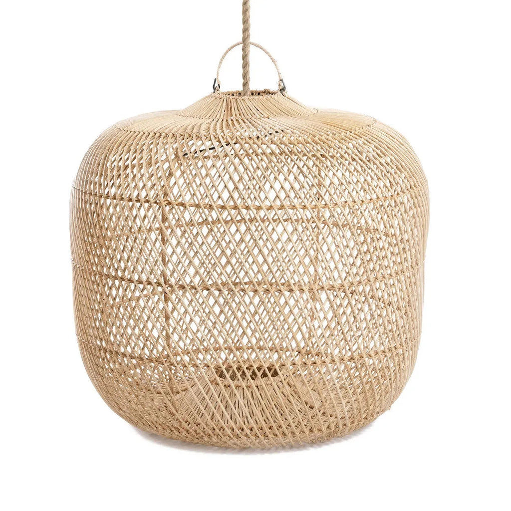 Abat-jour en rotin naturel 48 cm modèle Batu Bolong