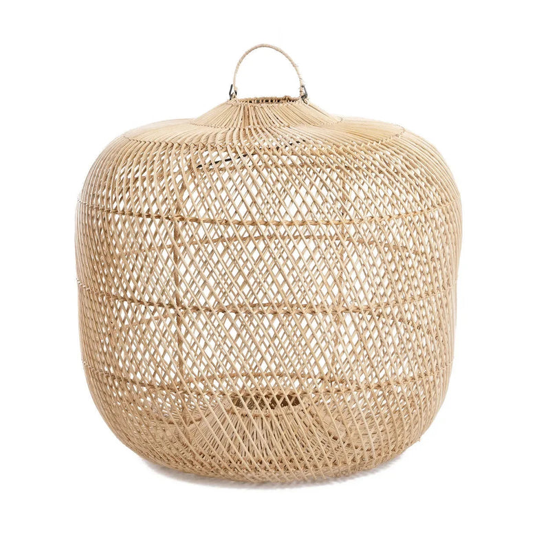 Abat-jour en rotin naturel 48 cm modèle Batu Bolong