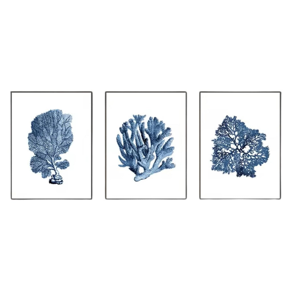 Affiche coraux bleues