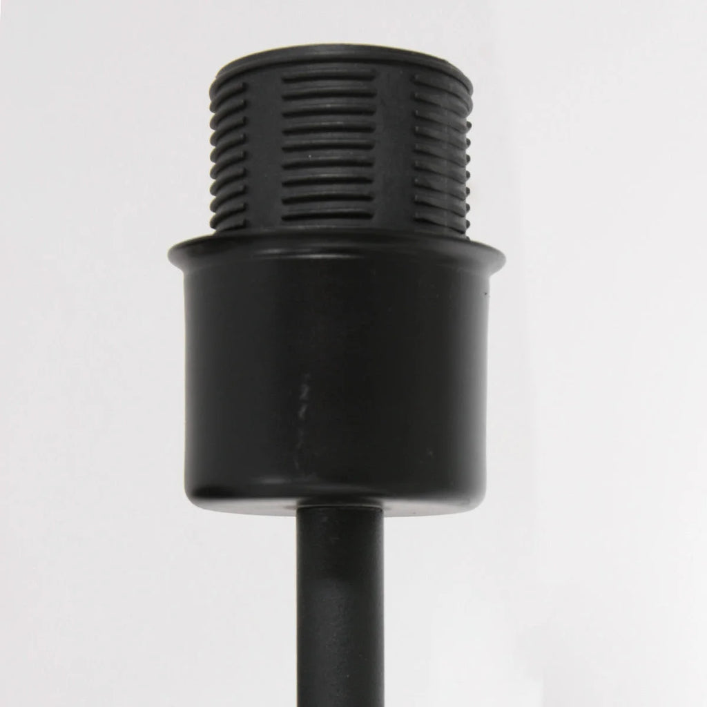 Support de microphone cylindrique noir pour lampe murale avec liseuse intégrée