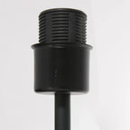 Support de microphone cylindrique noir pour lampe murale avec liseuse intégrée