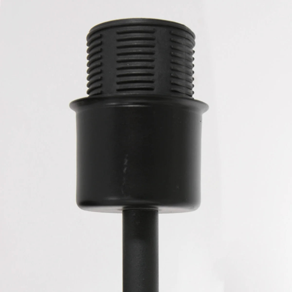 Support de microphone cylindrique noir pour lampe murale avec liseuse intégrée
