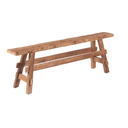 Banc en teck massif 150 cm pour entrée ou chambre
