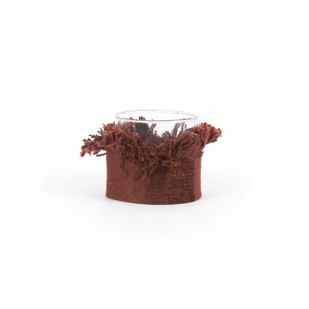 Bougeoir en velours bordeaux 8 cm – Oh My Gee S