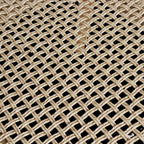 Surface en osier tissé beige avec motif losangé diamanté