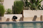 Haut-parleur mural noir minimaliste moderne, design épuré mat