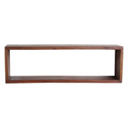 Étagère murale en bois recyclé brun rectangulaire 70x15 cm rustique