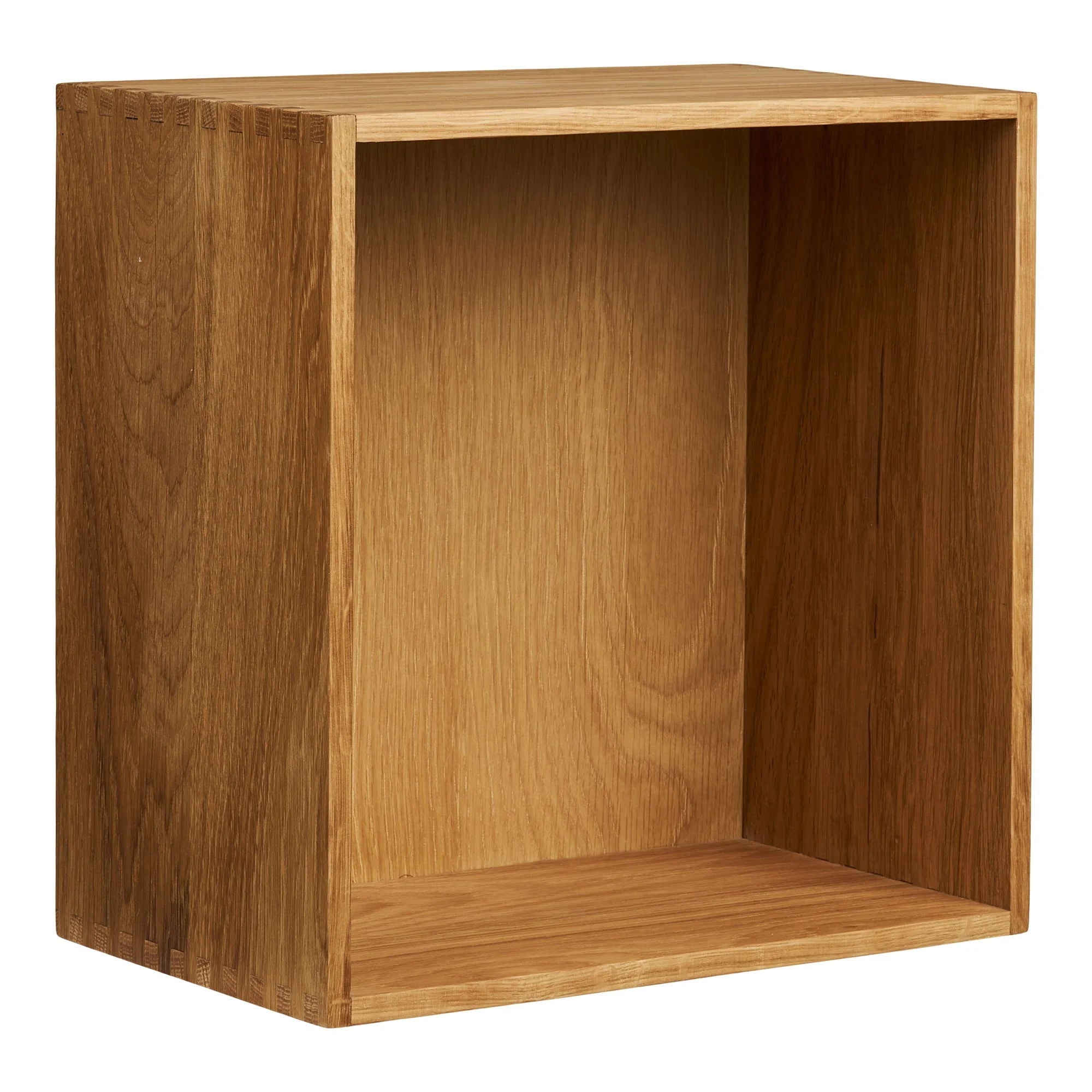 Étagère murale en chêne naturel, grain visible, design minimaliste 30x18 cm