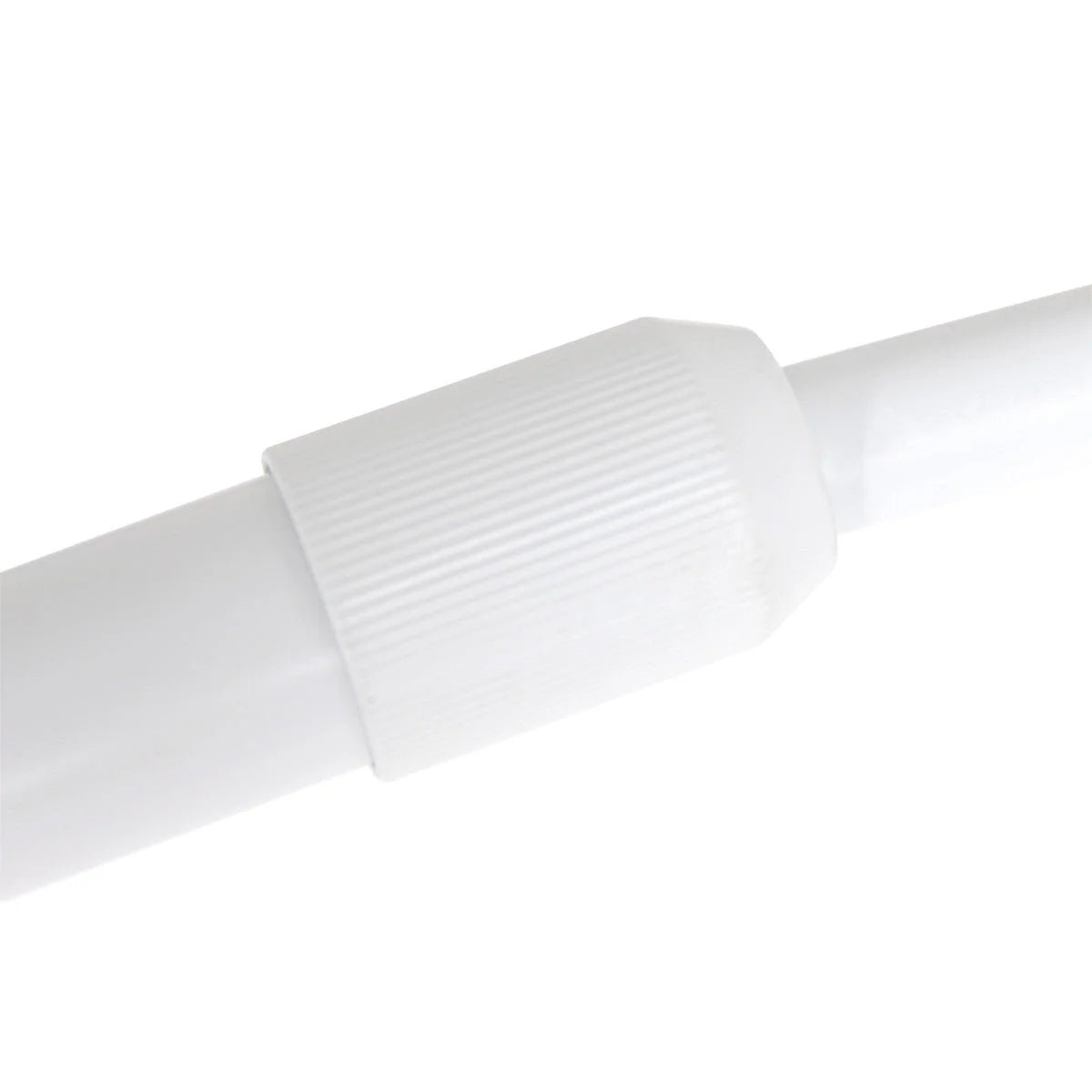 Poteau télescopique en plastique blanc avec collier de réglage pour Lampadaire arc blanc