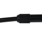 Connecteur en plastique noir texturé pour lampadaire arc mat H180 cm