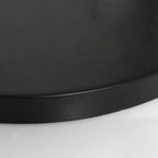 Base circulaire en métal noir mat pour lampe arc H180 cm