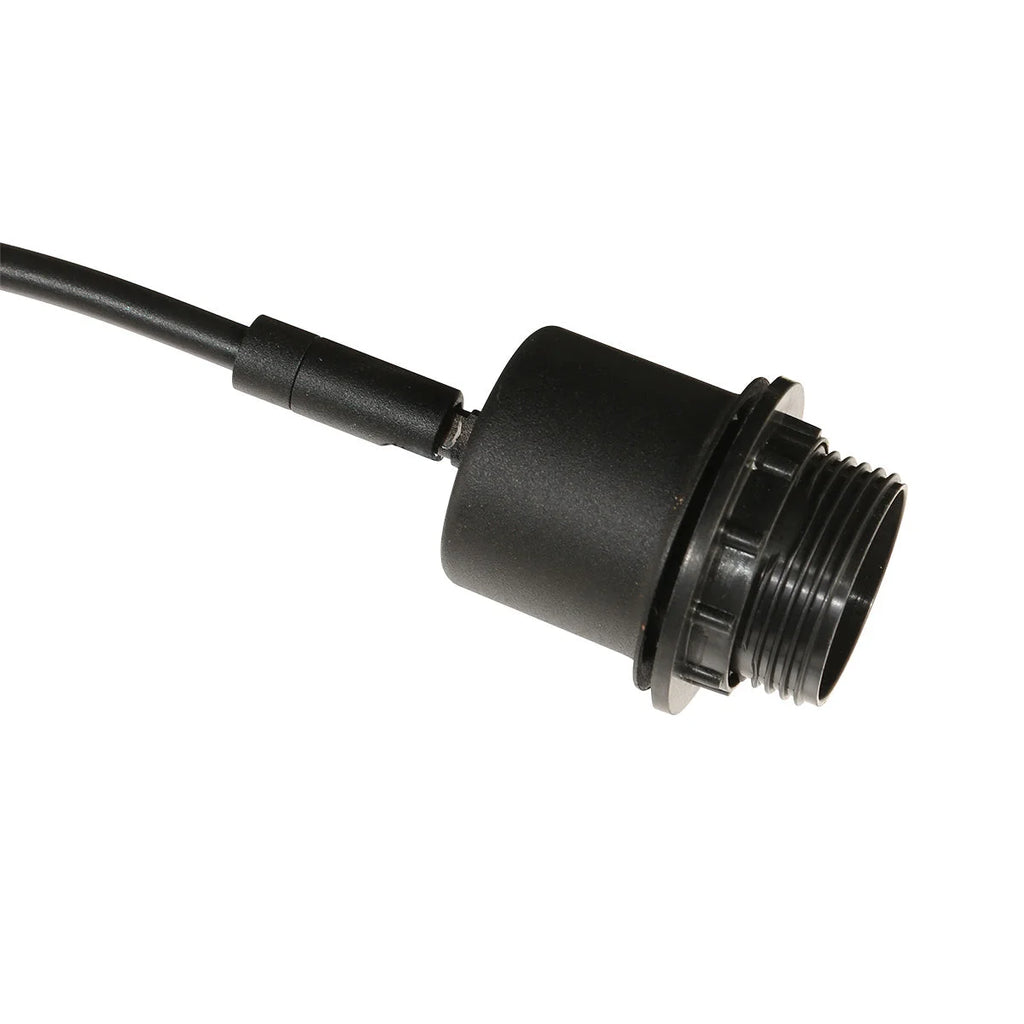Connecteur étanche noir en plastique avec câble pour lampadaire arqué 3 bras