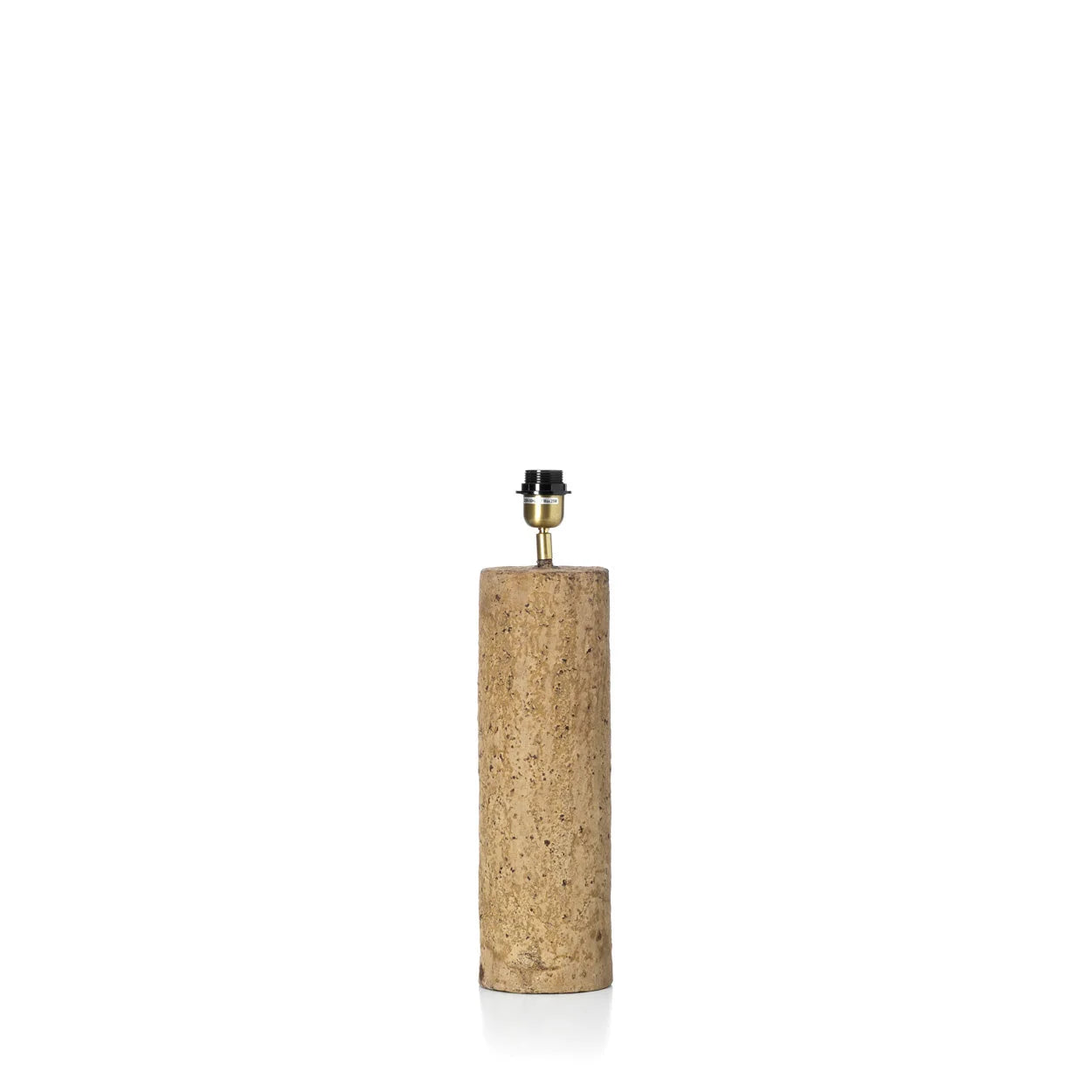 Base de lampe en liège cylindrique avec douille laiton H40 cm
