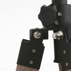 Joint de la jambe du trépied pour Lampe sur pied en bois et métal avec abat-jour bambou noir